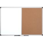 Kombitafel Kork/Magnetisch 150x100 mit Aluminiumrahmen,...
