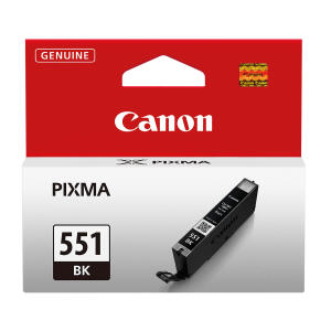 Tintenpatrone CLI-551BK schwarz für Pixma MG6350, MG5450, IP7250