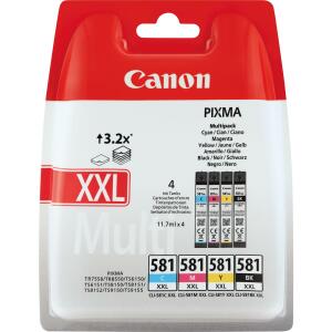 Value Pack CLI-581 XXL sw,c,m,y 4ST CANON 1998C005