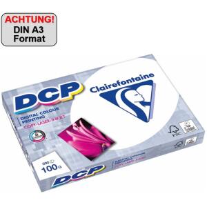 DCP Papier für Farblaserdrucker,- Kopierer ws A3 100g, 500Bl.