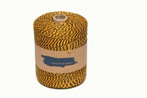 Urkunden-Heftgarn schwarz/gold Rolle ca. 360m