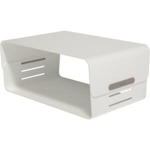Monitorerhöh. Addit Bento 120 weiß für Monitore bis 20kg, verstellbar