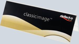 Tisch-Namensschilder A4 Dachform doppelseitig glasklar