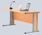 Schreibtisch Basic 1600x800 mm. Inkl. Sichtschutzblende...