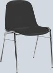 Besucherstuhl mit Chromgestell ergonomische Sitzschale