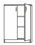 Flügeltürenschrank ahorn inklusive 2...