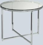 Glastisch XABI rund, Chrom/Glas ESG-Sicherheitsglas