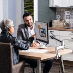 Durable Monitorarm 345x470x120mm si mit Tischklemme für 1 Monitor