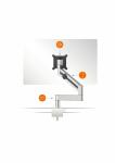 Durable Monitorarm 345x470x120mm si mit Tischklemme für 1 Monitor