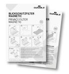 Durable Bildschirmfilter 15,6 d.gr inkl.Tasche und Reinigungstuch