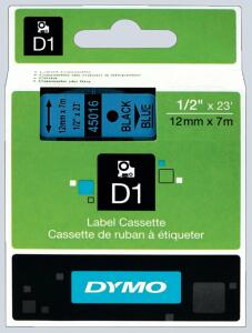 Schriftband 12mm/7m DYMO 45016 schwarz auf blau