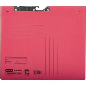 ELBA Pendelhefter Zweifalz A4, aus 320 g/m² Manilakarton rot
