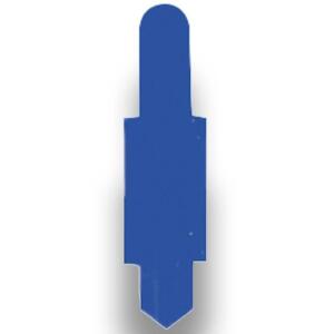 ELBA Stecksignal aus PVC, zum Einstecken in Schlitzstanzungen von Pendelregistraturen und Einstellmappen 80432 und 80437, dunkelblau