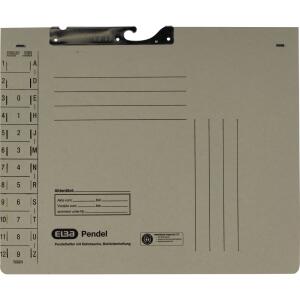 ELBA Pendelhefter A4, aus 320 g/m² Amtsheftung und Dehntasche grau