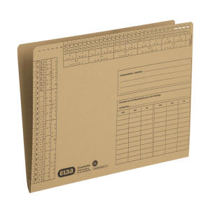 ELBA Einstellhefter A4, aus 230 g/m² Natronkarton (RC), für ca. 100 DIN A4-Blätter, naturbraun
