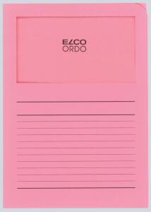 Organisationsmappe Ordo classico, rosa, m. Sichtfenster 180 x 100 mm