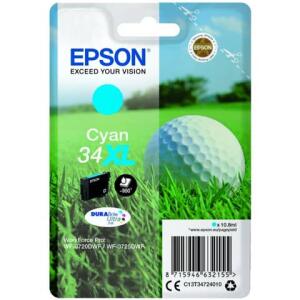 EPSON Original Epson Tintenpatrone cyan High-Capacity (C13T34724010,T347240,34XL,T3472,T34724010)