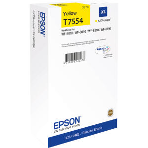 Tintenpatrone T7554 XL yellow für WorkForce WF-8010DW, WF-8090DW,