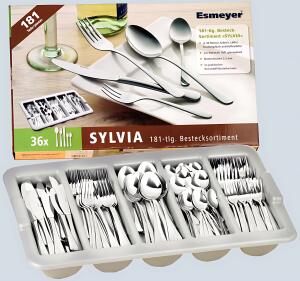 Sparset SYLVIA - 181 Besteckteile für 36 Personen, Edelstahl 18/0