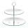 2-stufige Etagere COOKIE aus transparentem Glas