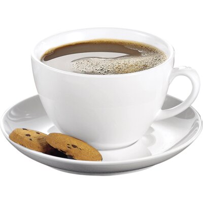 6-tlg. Set Bistrotassen für Cappuccino 0,30l weißes Porzellan