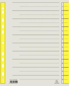 Trennblätter A4 gelb, 230g/qm Karton Mikroperforation