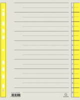 Trennblätter A4 gelb, 230g/qm Karton Mikroperforation