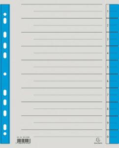 Trennblätter A4 blau, 230g/qm Karton Mikroperforation