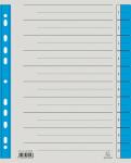 Trennblätter A4 blau, 230g/qm Karton Mikroperforation