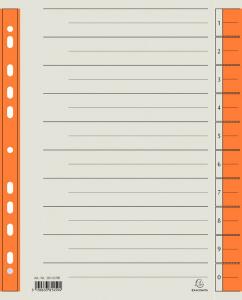 Trennblätter A4 orange, 230g/qm Karton, Mikroperforation