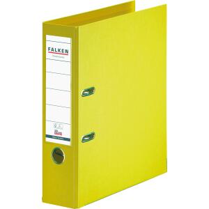Falken Falken Chromocolor-Voll-PP-Ordner A4, S80, mit Einsteckschild gelb