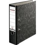 Falken Falken Recycling-Plus-Wolkenmarmor-Ordner A4, S80, mit Einsteckschild schwarz