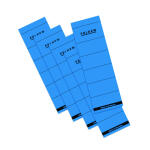 Falken Falken Rückenschild selbstklebend, kurz, breit, 60 x 190mm, 10er Poly blau