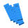 Falken Falken Rückenschild selbstklebend, kurz, breit, 60 x 190mm, 10er Poly blau