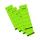 Rückenschild selbstklebend, kurz, breit, 60 x 190mm, 10er Poly grün