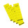 Falken Falken Rückenschild selbstklebend, kurz, breit, 60 x 190mm, 10er Poly gelb