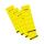 Rückenschild selbstklebend, kurz, breit, 60 x 190mm, 10er Poly gelb