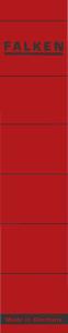 Falken Falken Rückenschild selbstklebend, kurz, schmal, 36 x 190mm, 10er Poly rot