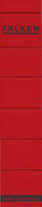 Rückenschild selbstklebend, kurz, schmal, 36 x 190mm, 10er Poly rot