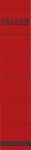 Falken Falken Rückenschild selbstklebend, kurz, schmal, 36 x 190mm, 10er Poly rot