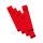 Rückenschild selbstklebend, kurz, schmal, 36 x 190mm, 10er Poly rot