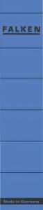 Rückenschild selbstklebend, kurz, schmal, 36 x 190mm, 10er Poly blau