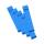 Rückenschild selbstklebend, kurz, schmal, 36 x 190mm, 10er Poly blau