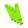 Falken Falken Rückenschild selbstklebend, kurz, schmal, 36 x 190mm, 10er Poly grün