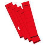 Falken Falken Rückenschild selbstklebend, lang, breit, 60 x 290mm, 10er Poly rot