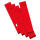 Falken Falken Rückenschild selbstklebend, lang, breit, 60 x 290mm, 10er Poly rot
