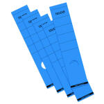 Falken Falken Rückenschild selbstklebend, lang, breit, 60 x 290mm, 10er Poly blau