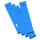 Falken Falken Rückenschild selbstklebend, lang, breit, 60 x 290mm, 10er Poly blau