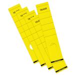 Rückenschild selbstklebend, lang, breit, 60 x 290mm, 10er Poly gelb