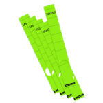 Falken Falken Rückenschild selbstklebend, lang, schmal, 36 x 290mm, 10er Poly grün